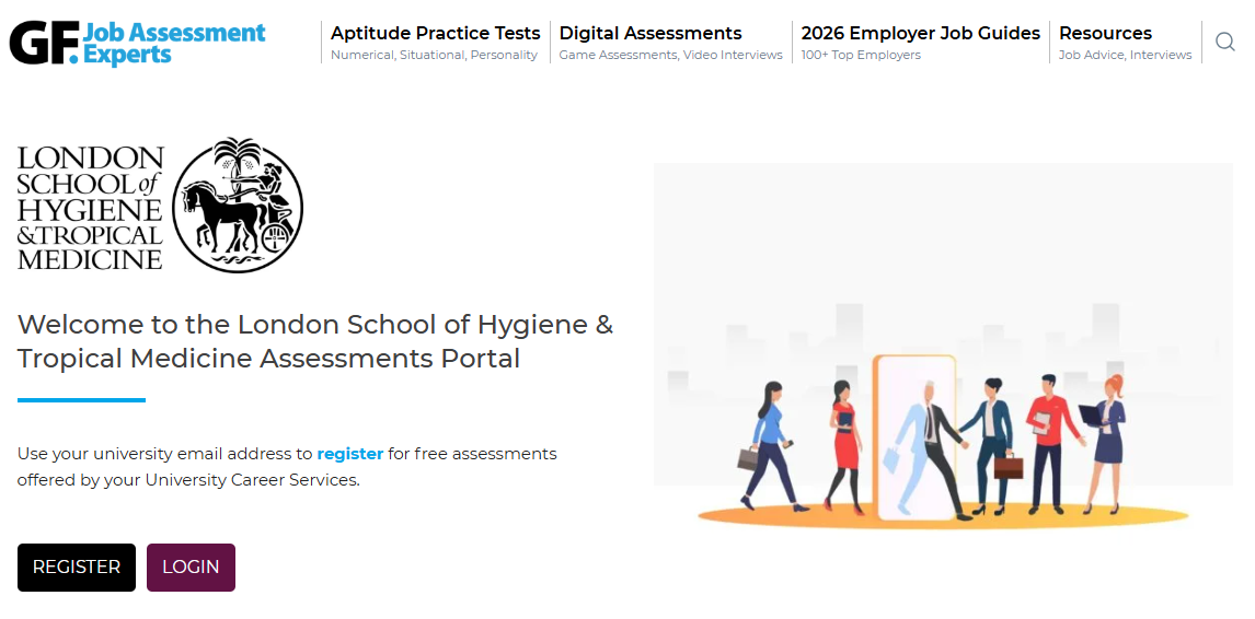 Graduates First login page screenshot
